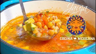 Sopa de Garbanzos  VickyRecetaFacil [upl. by Gnauq922]