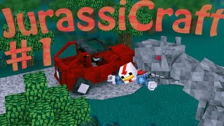 Minecraft Lets Play  quotDINOSAUR TECHNOLOGYquot Minecraft Jurassic Craft Ep 1 [upl. by Atila344]