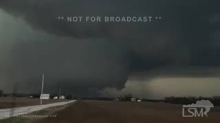 03142024 Wapakoneta OH  Large Strong Tornado [upl. by Thorr]