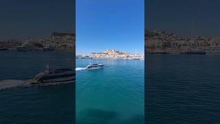 Yacht and Dalt Vila Ibiza Spain 2024 ibiza yacht [upl. by Jeroma447]