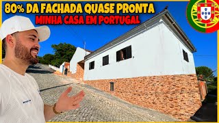 A FRENTE DA MINHA CASA ESTÁ QUASE PRONTA EM PORTUGAL  Conrado Vlogs [upl. by Genisia755]