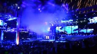 WWE WrestleMania 29 The Undertaker goes 210 Pyro Display [upl. by Bunting]