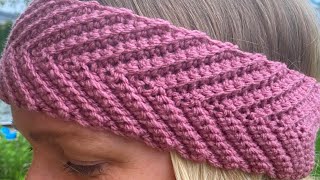 The ARROW Headband  EASY Crochet Headband Tutorial [upl. by Palestine112]