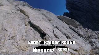 Wilder Kaiser  Route Wiessner Rossi geführt von Michael Schuh by firngratat [upl. by Airyk]