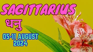 Sagittarius  Weekly Love Tarot Reading  0511 August 2024  Hindi [upl. by Zaremski]