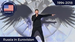 Russia in Eurovision  All Entries from 1994 to 2018 [upl. by Aiket]