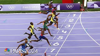 Track and field finishes BUT they keep getting more dramatic  Paris Olympics  NBC Sports [upl. by Shaum722]