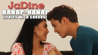 James Reid and Nadine Lustre — HanapHanap Lyric Video with Chords [upl. by Ivon]