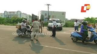 Enforcement Of Lockdown Underway In Bhubaneswar [upl. by Petta993]