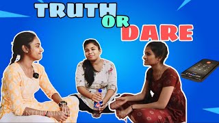 Truth or Dare😂  Hannah  Navya  Mounika 🤣Gone crazy [upl. by Anerda]