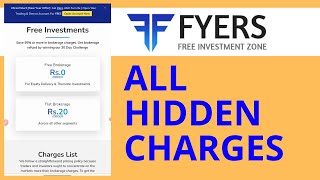 Fyers Hidden Charges in Hindi  Fyers Trading Brokerage AMC Intraday Delivery amp DP Charges [upl. by Dwaine]