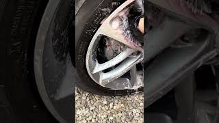 Wheel Cleaning with Stjarnagloss carwash satisfying [upl. by Oel]