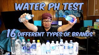 16 BRANDS WATER pH TEST EXPERIMENT 2017 [upl. by Corry]