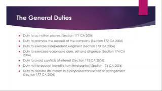 Directors and their Duties An Overview [upl. by Alliuqat281]