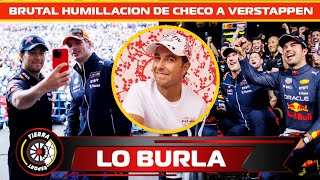 ¡HUMILLA A MAX CHECO PÉREZ DA IMPRESIONANTE LECCIÓN A VERSTAPPEN REDBULL RECONOCE COMO EL GANADOR [upl. by Filbert]