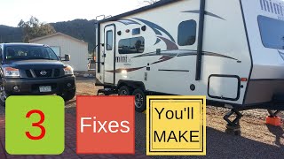 3 Camper fixes you WILL do Drawers slide seal Wheel wells Forest River Rockwood Mini Lite 2109s [upl. by Akessej]