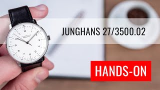 HANDSON Junghans Max Bill Automatic 27350002 [upl. by Ev940]