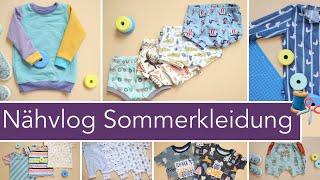 Vlog Ich nähe die komplette Sommergarderobe für den Kleinen selbst [upl. by Aihsemek593]