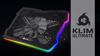 KLIM Ultimate  Refroidisseur RGB pour PC Portable Gamer  Stable Silencieux Élégant [upl. by Attenwahs]