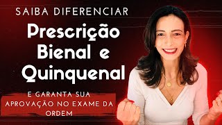 ENTENDA A PRESCRIÇÃO BIENAL E QUINQUENAL DO DIREITO DO TRABALHO E ACERTE NA PROVA DA OAB [upl. by Tiduj]