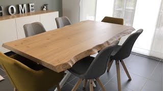 Fabrication dun plateau de table Live edge [upl. by Amsa]