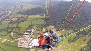 Paragliding  Lenggries Brauneck Bergbahn Munich Germany [upl. by Anerat]