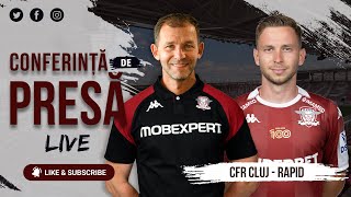 CFR Cluj  RAPID  Conferinta de Presa  Integrala [upl. by Missie915]