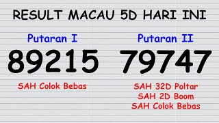 PREDIKSI TOTO MACAU 5D HARI INI 28 OKTOBER 2024  BOCORAN TOTO MACAU 5D HARI INI  TTM 5D [upl. by Adnavoj]