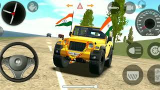 Dollar Song Modified Mahindra White Thar 👿  Indian Cars Simulator 3D  Android Geme [upl. by Rebeca891]