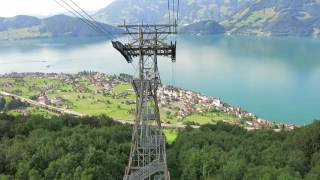 Luftseilbahn Beckenried  Klewenalp Talfahrt [upl. by Zeuqirdor309]