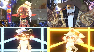 Splatoon 3 FrostyFest Splatfest  All Solo Dances Deep Cut amp Squid Sisters [upl. by Yemerej]