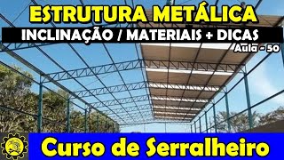 Curso de Serralheiro 50  Tesoura Treliçada e Alma CheiaInclinação do Telhado  Dicas  Parte 02 [upl. by Yona]