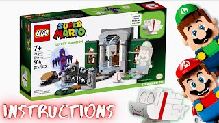 LEGO Super Mario Luigi’s Mansion™ Entryway Set Instructions 71399 [upl. by Chiles430]