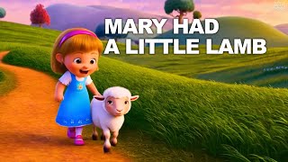 Mary Had a Little Lamb  Classic Nursery Rhyme for Kids kidssong kidsvideo cartoon trending [upl. by Sirromed]