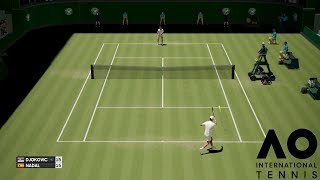 Novak Djokovic vs Rafael Nadal  AO International Tennis  PS4 Gameplay [upl. by Idissak902]