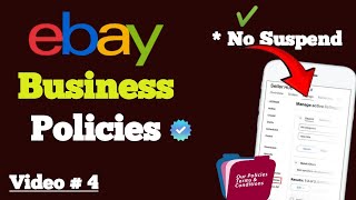 Ebay Business Policies Setup  Create ebay policies 2024 [upl. by Darej]