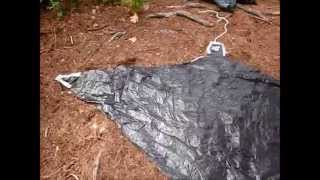 Make Your Own Tent Footprint  Camping Hack  5 [upl. by Mag]