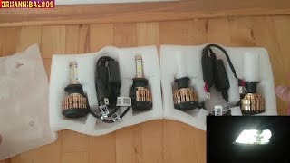 Unboxing amp Review NEW H7 amp H1 200W 20000LM Car LED Headlight Bulbs [upl. by Amanda]