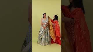 Lehenga Dupatta Draping Styles for Weddings  Bridal Draping Ideas [upl. by Goldin]