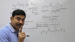 Nomenclature of acid anhydride  cyanide isocyanide sulphonic acid nitro and thio ether [upl. by Ney]