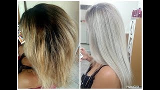 PASSO A PASSO MECHAS PLATINADAS 90 DO CABELO [upl. by Omland]