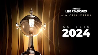 SORTEIO COMPLETO DA FASE PRELIMINAR  CONMEBOL LIBERTADORES 2024 [upl. by Linden827]