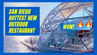 WOW Portside Pier BEST Outdoor Restaurant in San Diego NEW David Spiewak [upl. by Nylasej549]