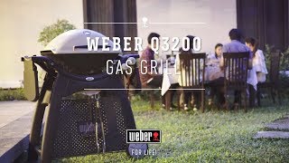 Weber Q 3200 Gas Grill  Unique Smoky Flavors [upl. by Pegma601]