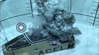 Safe underwater ejection from a downed fighter jet HD Stock Footage [upl. by Aleicarg]