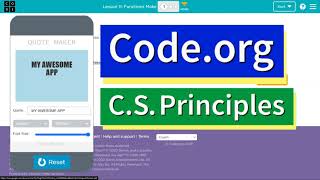 Codeorg Lesson 11 Functions Make the Quote Maker App  Answer Tutorial  Unit 4 CS Principles [upl. by Hal96]