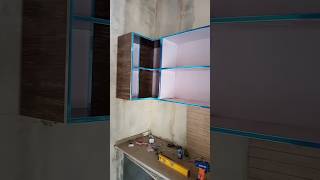 How To Make Kitchen cabinet Kitchen corner cabinet banane ka Tarikadiy cabinet woodwork kitchen [upl. by Zilef]