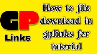 How to download gplinks file  Tamil [upl. by September]