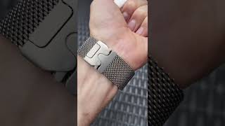 Apple Watch Ultra 2 with Natural Titanium Milanese Loop Natural milanese applewatch [upl. by Arella22]