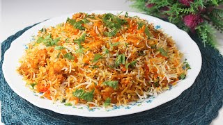 Delicious amp Easy Prawn Biryani Recipe  Special Seafood Biryani [upl. by Burkhardt966]